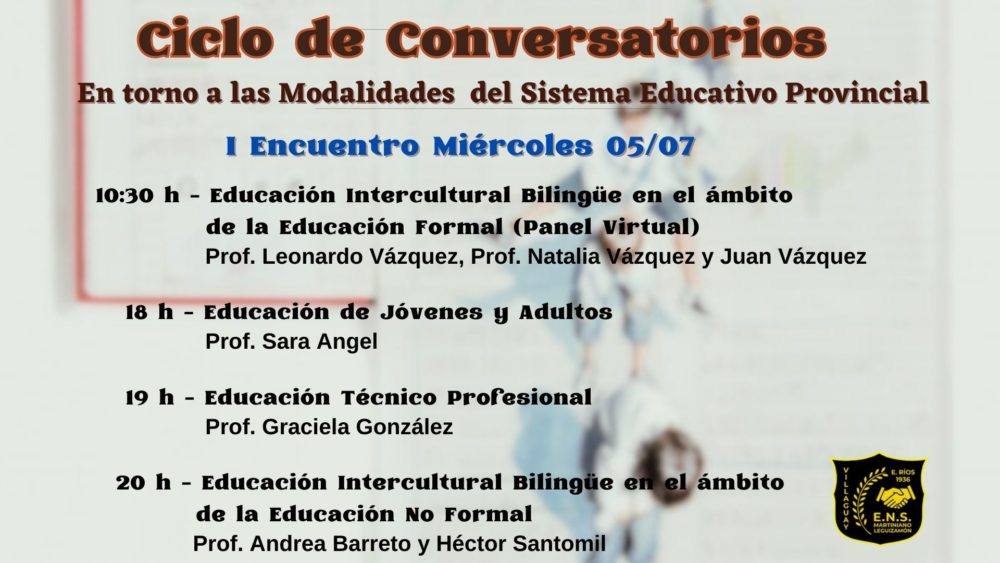 I Encuentro del Ciclo de Conversatorios “En torno a las modalidades del ...