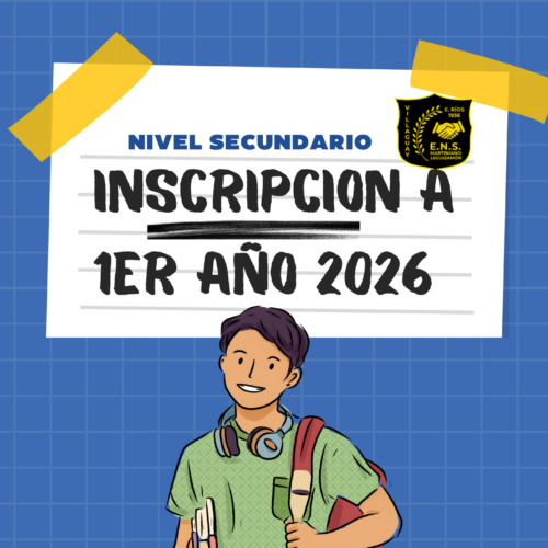Inscripción a 1er año de Nivel Secundario