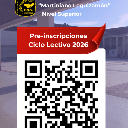 Pre-Inscripción a carreras de Nivel Superior para el Ciclo Lectivo 2026