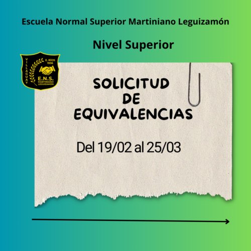 Solicitud de Equivalencias
