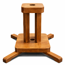 Base de madera para bandera