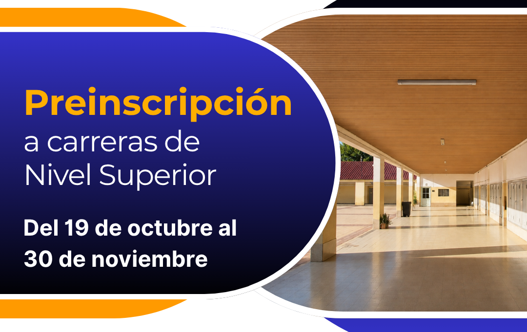 Preinscripción a las carreras de Nivel Superior 2027